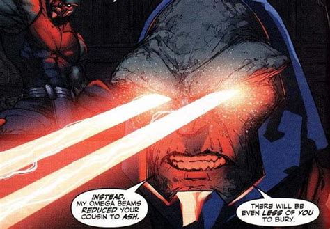 why does darkseid's omega beams bend|darkseid omega beams.